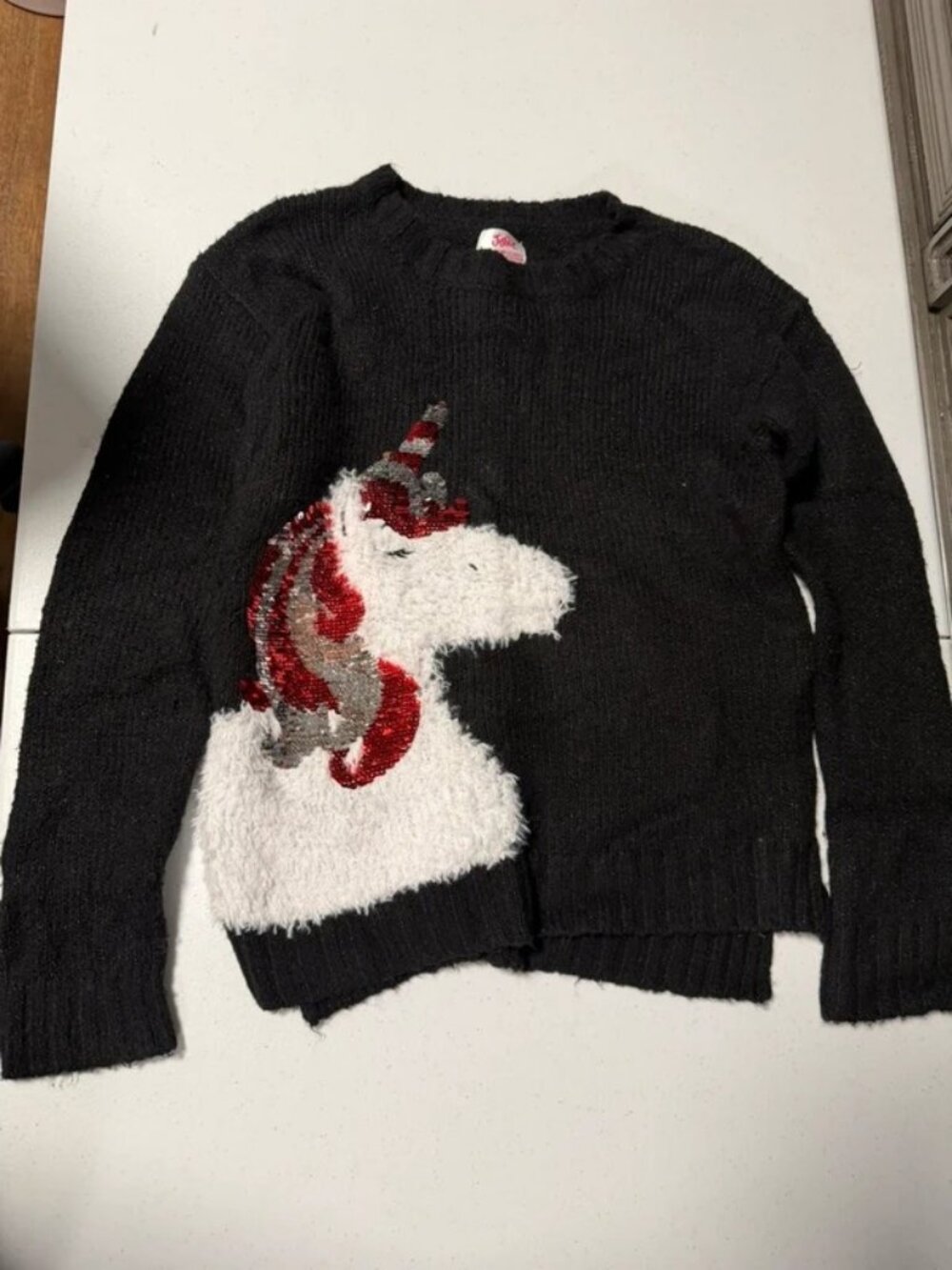 Little girls adorable unicorn sweater
